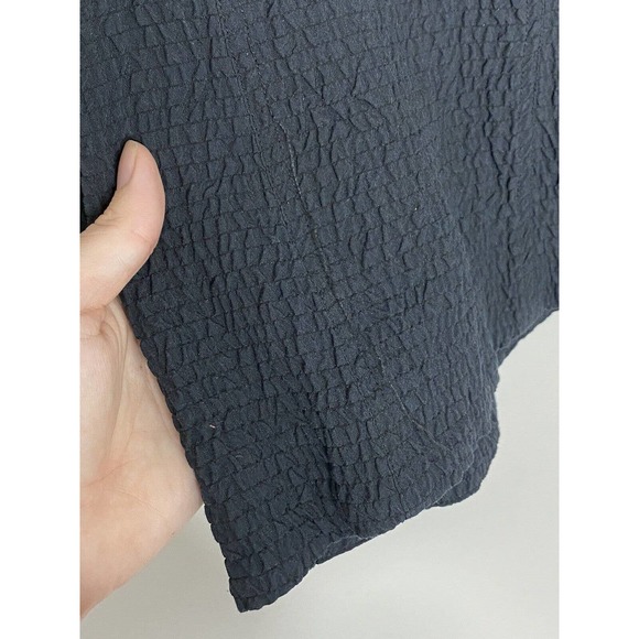 TERI JON Rickie Freeman Black Crinkle Button Light Blazer Jacket Size 8 - Picture 6 of 6